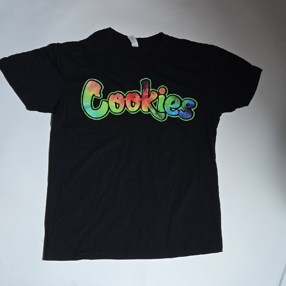NWOT Men's "Cookies" Large T-Shirt. Vibrant/Neon Colors!!!